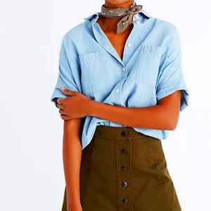 Madewell Chambray Courier Shirt Large